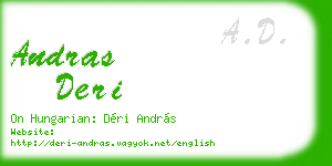 andras deri business card